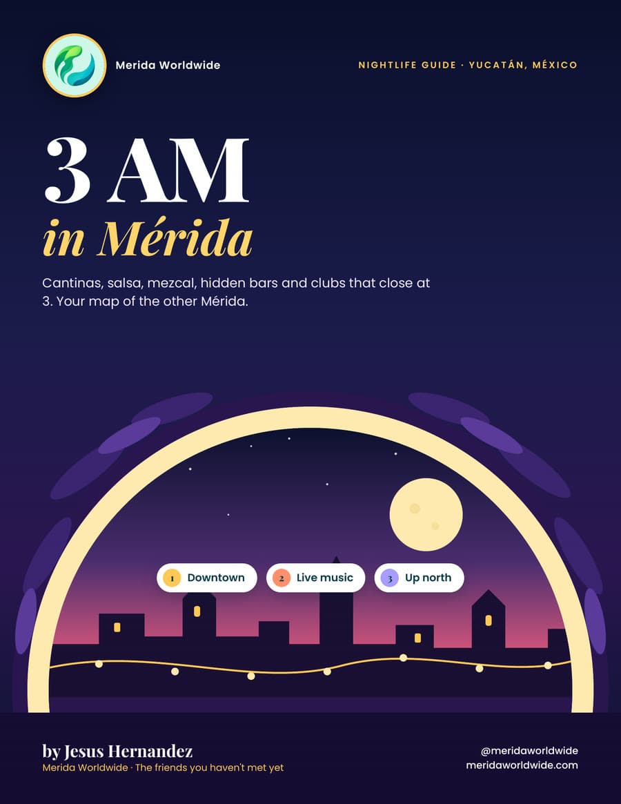 Cover of the guide 3 AM in Mérida