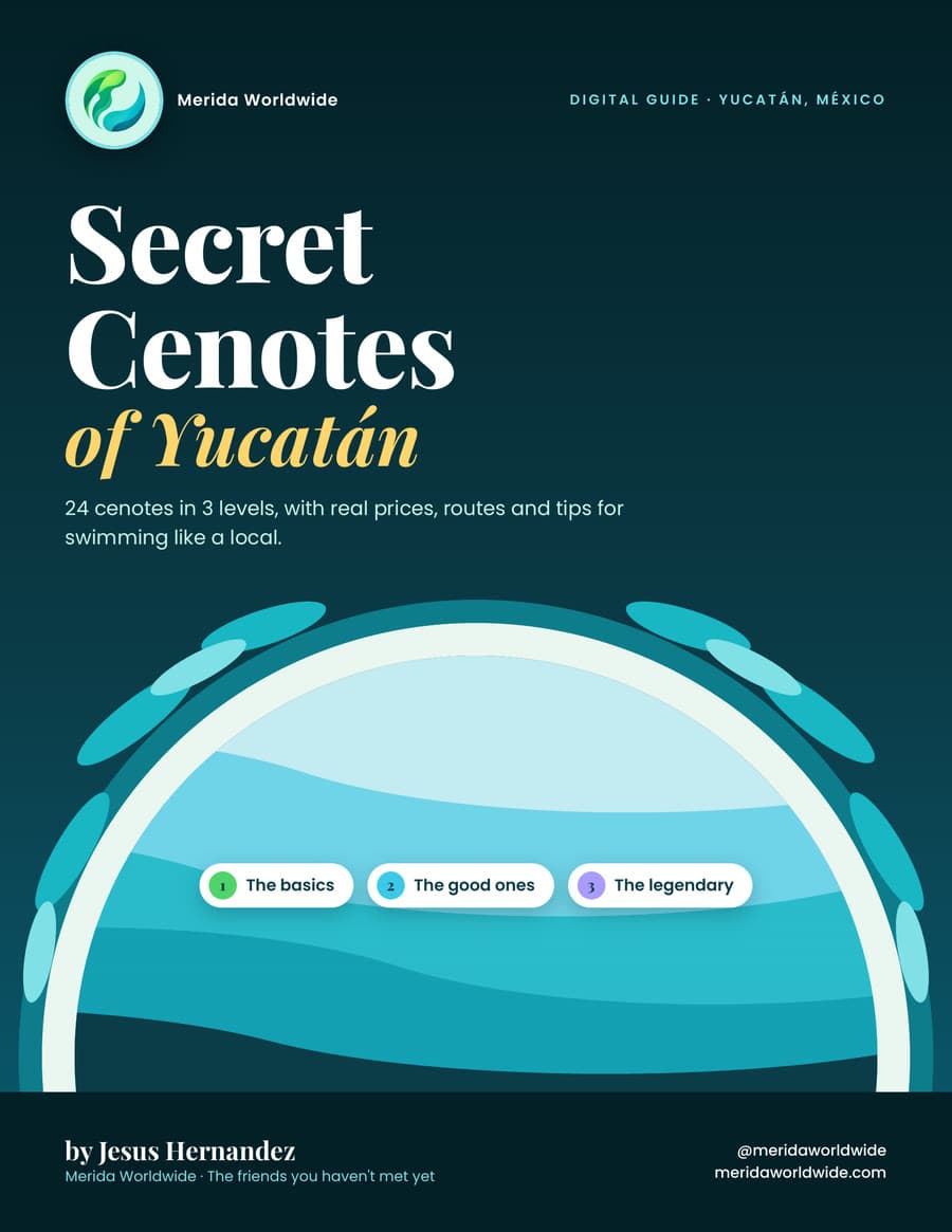 Cover of the guide Secret Cenotes of Yucatán